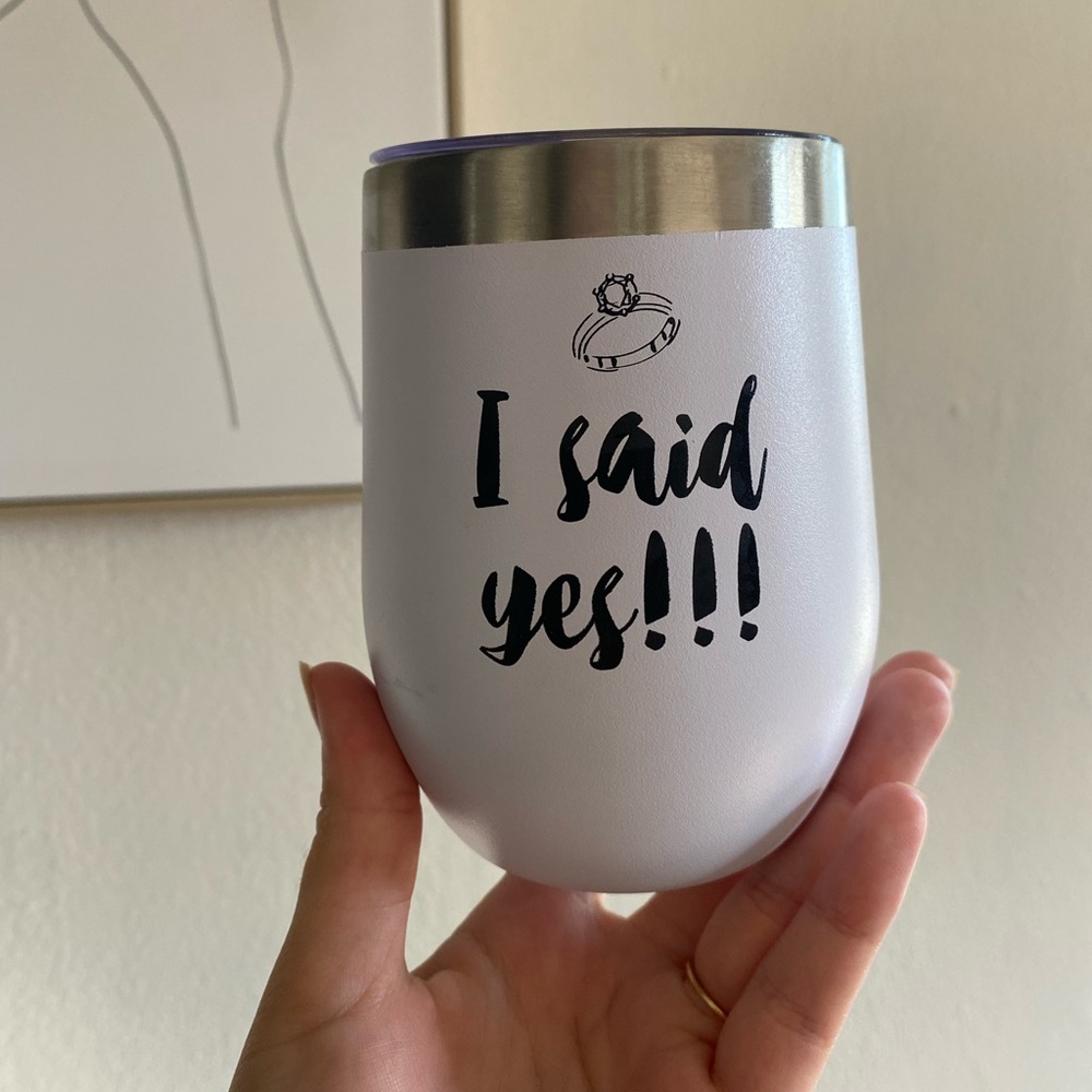 Bride wine cup